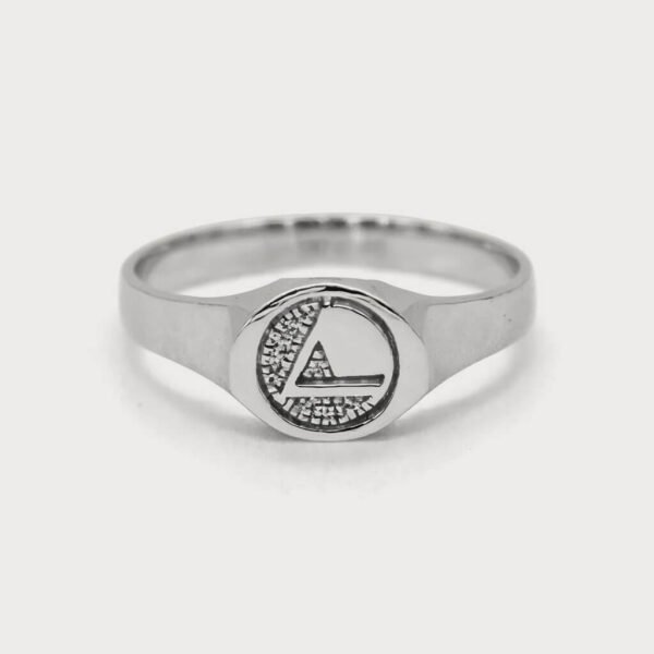 Monogrammed Signet Ring with custom engraved initials