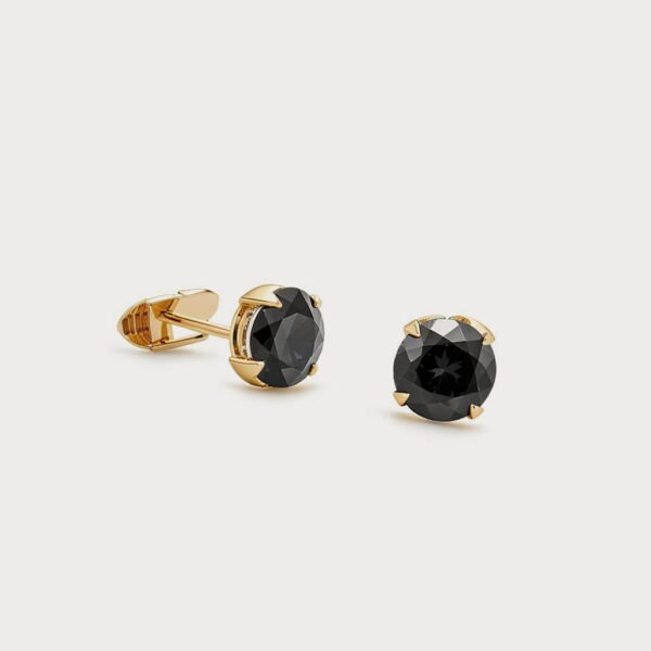 Black Natural Diamond Earrings