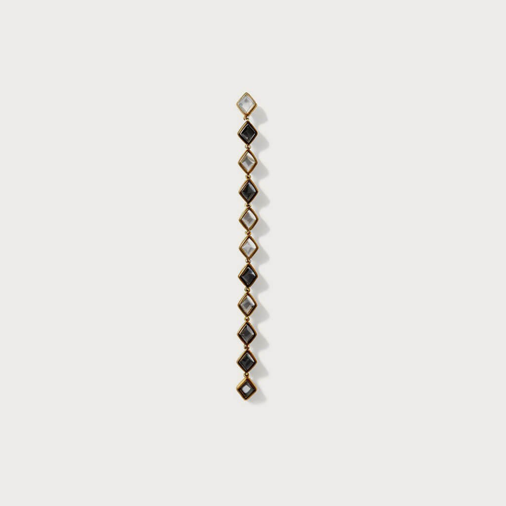 Amina Mirror Choker Necklace with reflective mirror finish